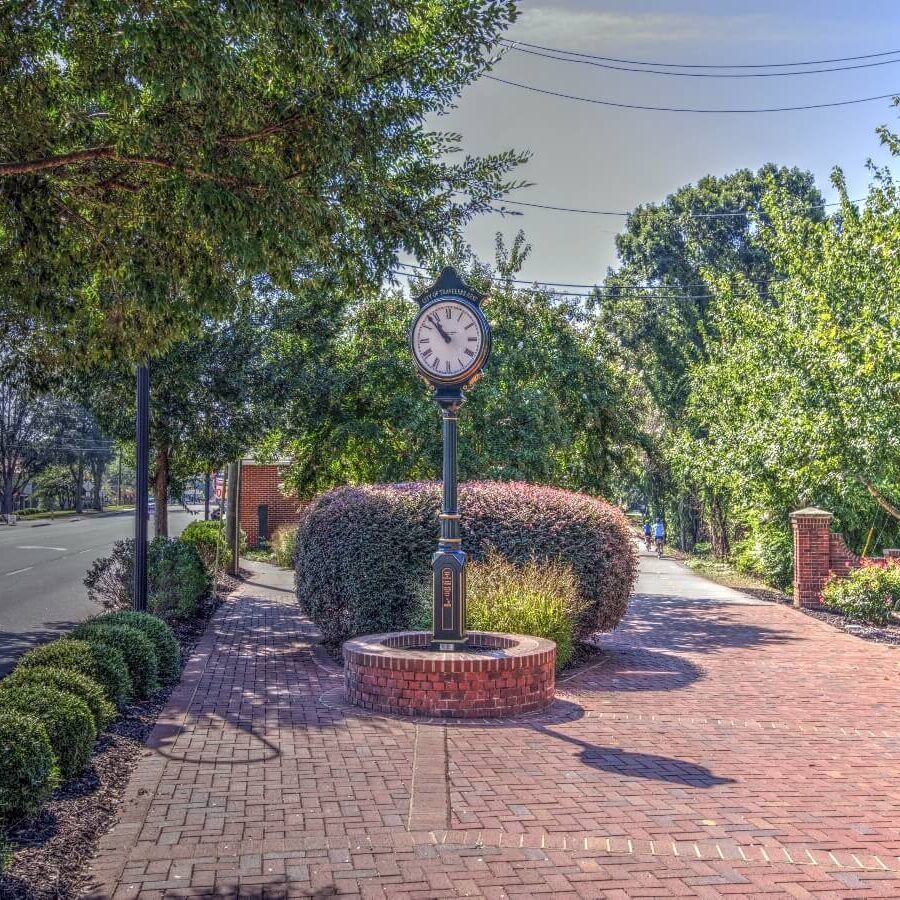 the clock in downtown travelers rest south carolina the clock in downtown travelers rest south carolina